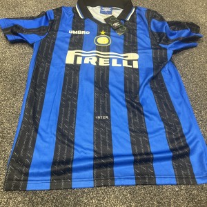 1997/98 Inter Milan Retro Home Shirt RONALDO #10 Jersey Large, for sale on Ebay