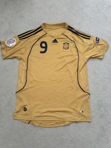 adidas Men's Large Away Football Shirt Spain 2008-2010 Gold Torres #9 BNWT for sale on Ebay