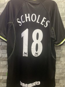 Manchester United 98/99 Third Shirt Size Adults XL #18 Scholes for sale on Ebay