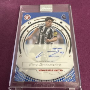 Topps Pristine Premier League 2026 Tino Livramento 47/75 Newcastle Auto Encased  for sale on Ebay