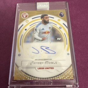 Topps Pristine Premier League 2026 - Jayden Bogle 26/50 Leeds Auto Encased  for sale on Ebay