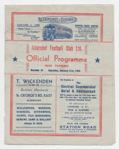 1949/50 Division 3 South - ALDERSHOT v. EXETER CITY for sale on Ebay