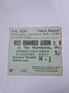 1957/58 West Bromwich Albion v Manchester City FA Cup 3rd Round Ticket  for sale on Ebay