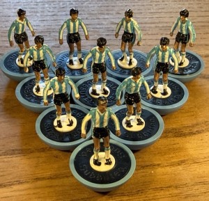 Subbuteo Team - Argentina - Ref 457 - ten players no keeper.  for sale on Ebay