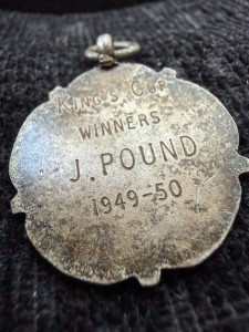 A vintage pocket fob medal, engraved the King's Cup Winners In 1949–50s West Ham for sale on Ebay