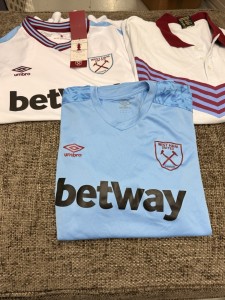 Umbro West Ham United Away Shirt Brooking 13 Adults XXL White Short Sleeve for sale on Ebay