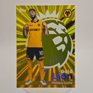 Matheus Cunha Gold Lion GL18 Topps Premier League 2025-26 Wolves for sale on Ebay