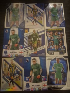 Everton Jordan Pickford Topps & Panini Football Card Bundle X9 for sale on Ebay