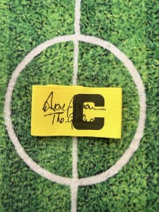 Andy Goram Of Scotland, Rangers & Oldham Ath Signed Captain ArmbandwCOa for sale on Ebay
