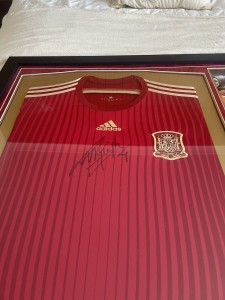Signed Spain Sergio Ramos Football Shirt with COA Framed for sale on Ebay