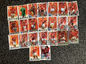 23 Signed Manchester United Football Match Attax Cards (End Of Season Sale) for sale on Ebay