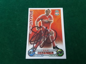 LIVERPOOL - SAMI HYYPIA SIGNED Match Attax Football Trading Card  for sale on Ebay