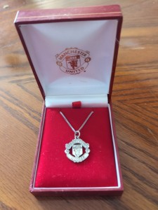 Manchester United Silver Badge Pendant for sale on Ebay