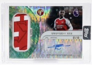 Eberechi Eze Auto Patch /10 Bookend Topps Pristine Arsenal V Palace Only Scorer for sale on Ebay