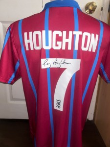 Aston Villa 1994 coca cup final shirt signed  Ray Houghton *private signing* COA for sale on Ebay
