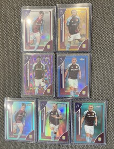 TOPPS Chrome Premier League 2026 Aston Villa FC Numbered Bundle X7 Cards for sale on Ebay