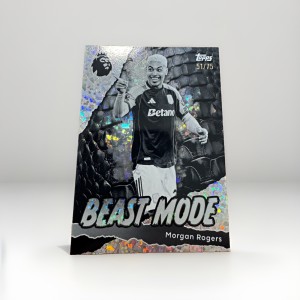 Topps 2025-26 Premier League Morgan Rogers Aston Villa Beast Mode #422 51/75 for sale on Ebay