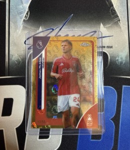 Topps Chrome Premier League 2025-26 | James McAtee Nottingham Forest #156 47/50 for sale on Ebay