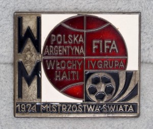 Polish Football Association on the 1974 FIFA World Cup badge for sale on Ebay