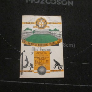 Wolves v Manchester Utd Div 1 1954/5 for sale on Ebay