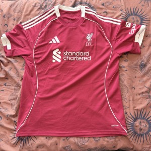 Liverpool FC 2025/26 Home Shirt – Adidas – Size XL (Adult) for sale on Ebay