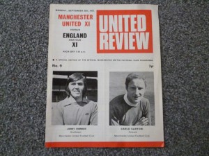 Manchester United XI v England Amateur XI 1972 Football Programme for sale on Ebay
