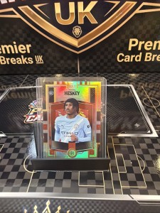 Topps Gold Rookie Chase Manchester City Reigan Heskey Numbered Card 3/5 for sale on Ebay
