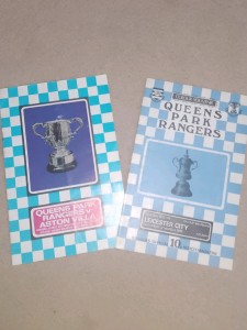 QPR Cup Programmes - 1974 & 1977 - Leicester City/Aston Villa 😀 for sale on Ebay