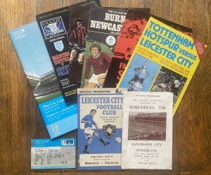 1955-2002 Eight FA CUP SEMI-FINAL programmes & one TICKET. All Good. for sale on Ebay