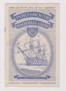 Portsmouth V Burnley 1956/57 for sale on Ebay