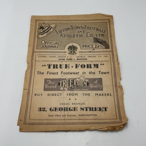 1947-48 Football Programmes QPR v Walsall & Luton Town v Bradford Lot for sale on Ebay