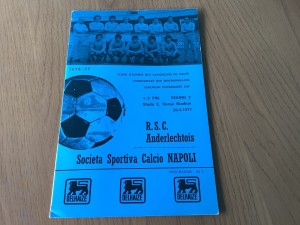 RSC Anderlecht v SSC Napoli April 1977 for sale on Ebay