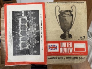 Manchester United v Gornik Zabrze 1968 European Cup Quarter  (TOKEN INCLUDED) for sale on Ebay