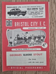 1961/62 Bristol City V Reading Division 3 Football Programme VGC for sale on Ebay