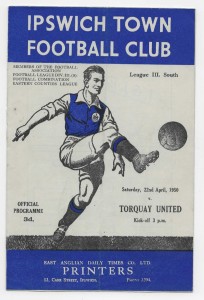 1949/50 Division 3 South - IPSWICH TOWN v. TORQUAY UNITED for sale on Ebay