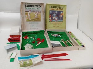 Vintage Subbuteo Table Cricket and Table Soccer Club Edition Bundle for sale on Ebay