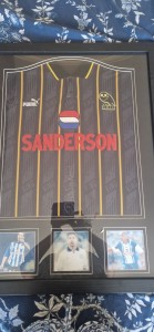 Signed Framed Sheffield Wednesday Shirt, Des Walker, Replica Shirt, Certificate for sale on Ebay