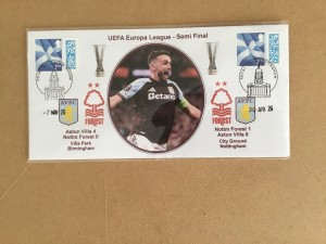 Aston Villa v Nottingham Forest Europa League S/F Home/Away 2026 First Day Cover for sale on Ebay