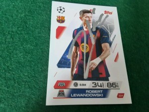 ROBERT LEWANDOWSKI - BARCELONA Signed UCL Attax Football Trading Card  for sale on Ebay