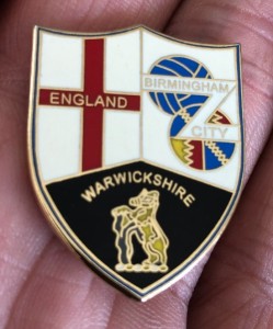 RARE BIRMINGHAM CITY WARWICKSHIRE ENGLAND SHIELD ENAMEL PIN BADGE for sale on Ebay