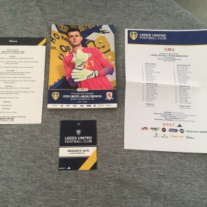 LEEDS UTD V MIDDLESBROUGH CHAMPIONSHIP MATCH PROG/T-SHEET/MENU/LANYARD 2/12/2023 for sale on Ebay