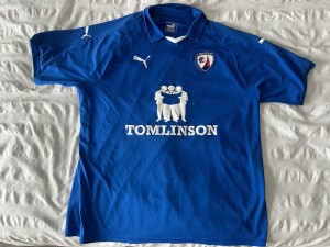 Chesterfield FC PUMA Home Shirt Blue SS Tomlinson XXL Chet 49 Inch for sale on Ebay