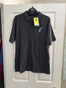 Norwich City FC Cotton Polo Shirt - Charcoal for sale on Ebay