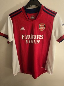 An Authetic Adidas Arsenal 2021/22 Home shirt Size Large for sale on Ebay