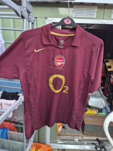 Authentic Nike 2005-06 Arsenal Shirt Maroon Adult Size L new without tags for sale on Ebay