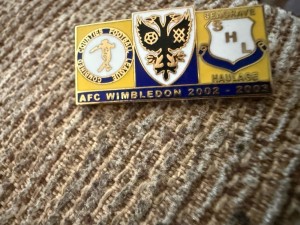 AFC Wimbledon 2002-2003 Enamel Badge. Excellent Condition. for sale on Ebay