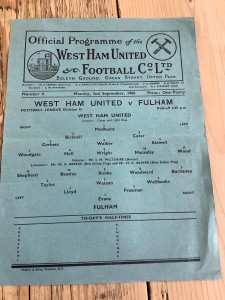 2 September 1946 West Ham v Fulham First Home After the War for sale on Ebay