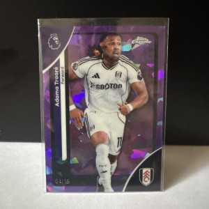 Adama Traore /15 Topps Chrome Premier League 2025-2026 Purple Cracked Ice Fulham for sale on Ebay
