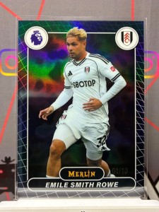 2025-26 topps merlin premier league Emile Smith Rowe black /10 Fulham for sale on Ebay