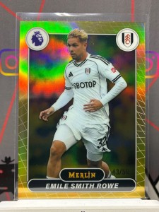 2025-26 topps merlin premier league Emile Smith Rowe gold /50 Fulham for sale on Ebay
